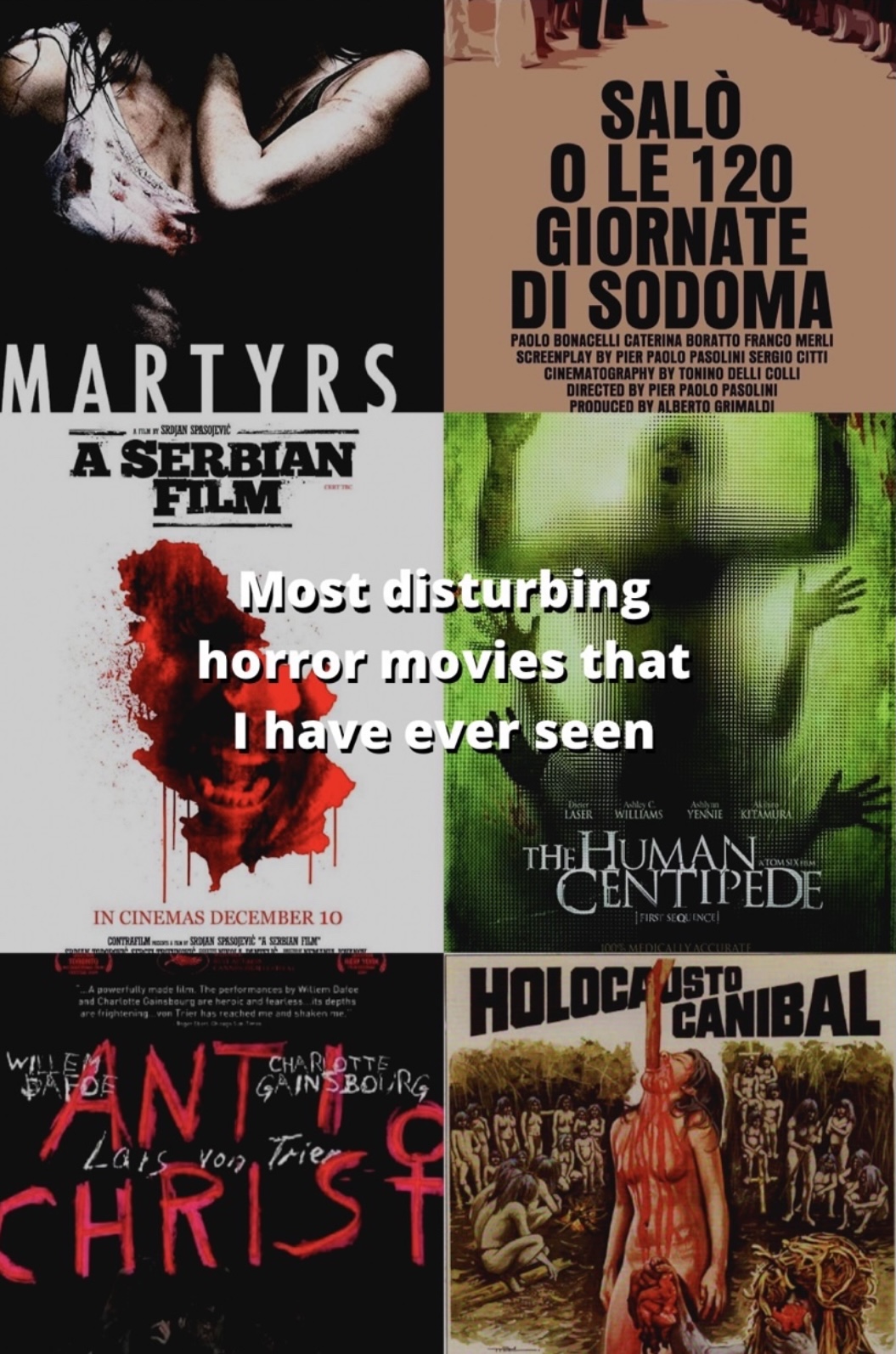 Most Disturbing Horror Movies That I've Have Ever Seen - Confessions Of ...